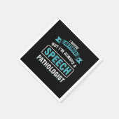 Retired SLP Speech Language Pathologist Therapist  スタンダードカクテルナプキン (角)