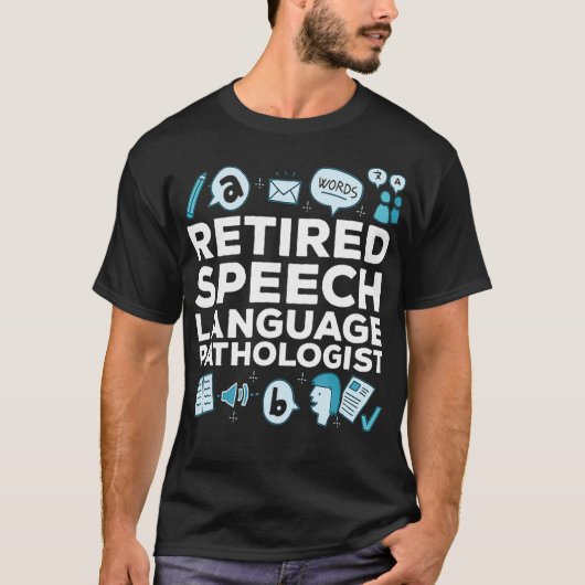 Retired Speech Language Pathologist Retirement Gif Tシャツ (正面)