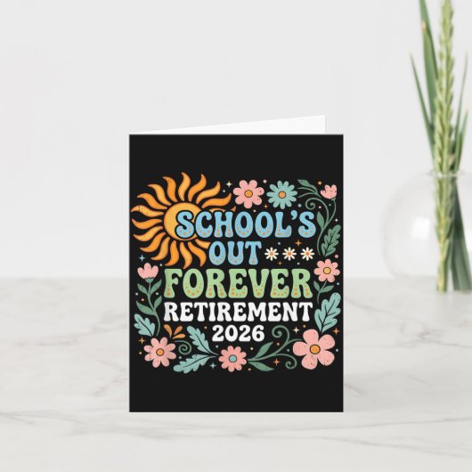 Retired Teacher 2026 Retired Life Teacher カード (正面)