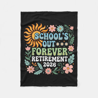 Retired Teacher 2026 Retired Life Teacher フリースブランケット