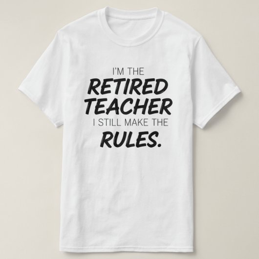 Retired-Teacher  Tシャツ (デザイン正面)
