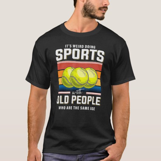 Retired tennis coach senior tennis player retireme tシャツ (正面)