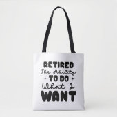 Retired Tote トートバッグ (正面)