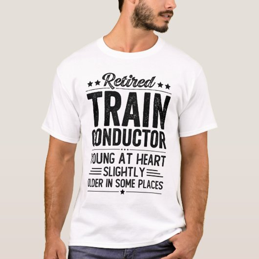 Retired Train Conductor Tシャツ (正面)