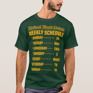Retired Truck Driver Trucker Retirement2426 Tシャツ