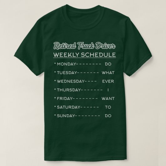 Retired Truck Driver Trucker Retirement 2419 Tシャツ (デザイン正面)