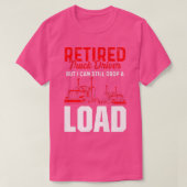 Retired Truck Driver Trucker Retirement 2425 Tシャツ (デザイン正面)