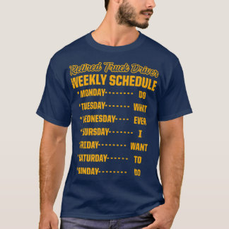 Retired Truck Driver Trucker Retirement 2443 Tシャツ