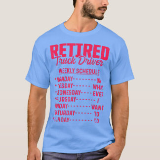 Retired Truck Driver Trucker Retirement 2480 Tシャツ