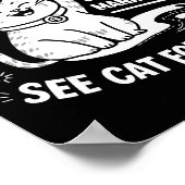 Retired Under New Management - Funny Cat Retiremen ポスター (角)