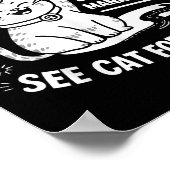 Retired Under New Management - Funny Cat Retiremen ポスター (角)