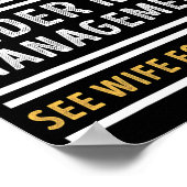 Retired Under New Management Funny Retirement _1  ポスター (角)