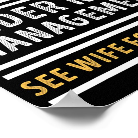 Retired Under New Management Funny Retirement _1  ポスター (角)