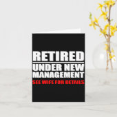 Retired, Under New Management, Funny Retirement Gi カード (黄色い花)