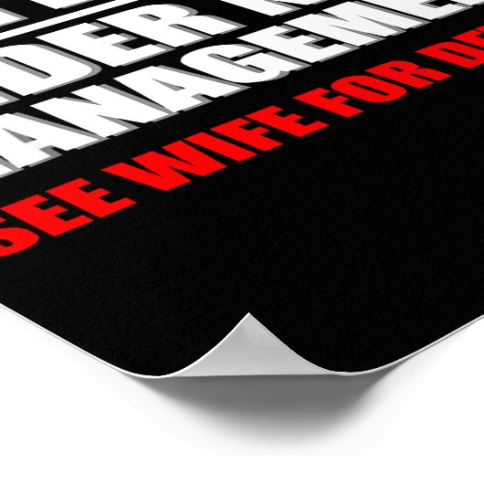 Retired, Under New Management, Funny Retirement Gi ポスター (角)