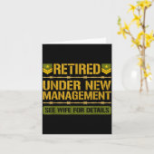 Retired Under New Management Military Retirement P カード (黄色い花)
