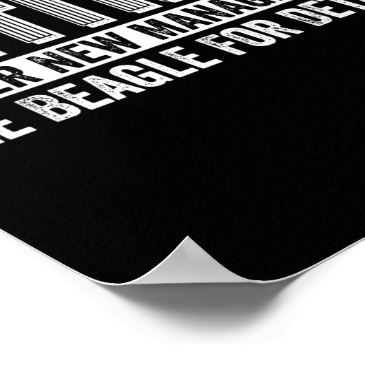 Retired Under New Management See Beagle For Detail ポスター (角)