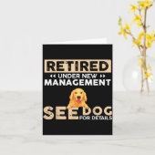 Retired Under New Management See Dog For Details カード (黄色い花)