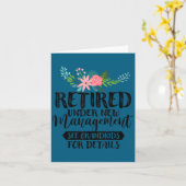 Retired Under New Management See Grandkids For Det カード (黄色い花)