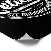 Retired Under New Management See Grandkids Funny R ポスター (角)