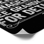 Retired Under New Management See Grandkids Funny R ポスター (角)