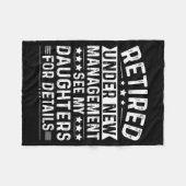 Retired Under New Management, See My Daughters For フリースブランケット (正面(横))