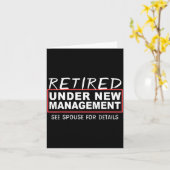 Retired Under New Management See Suse Funny Retire カード (黄色い花)