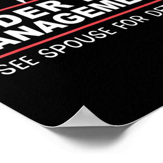 Retired Under New Management See Suse Funny Retire ポスター (角)