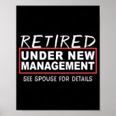 Retired Under New Management See Suse Funny Retire ポスター (正面)