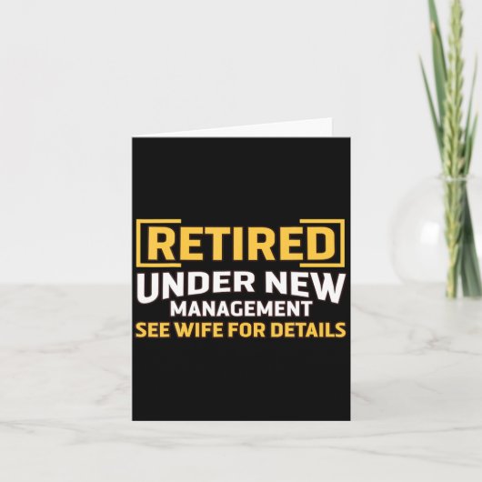 Retired Under New Management See Wife For Details  カード (正面)