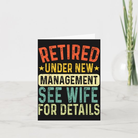 Retired Under New Management See Wife For Details カード (正面)