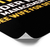 Retired Under New Management See Wife For Details  ポスター (角)