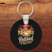 Retired Under New Management See Wife Funny Retire キーホルダー (正面)