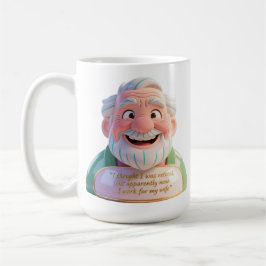 Retired Work For Wife Quote Bust コーヒーマグカップ