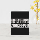 Retired Zookeeper Funny Zoo Keeper Retirement  カード (黄色い花)