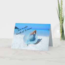 Retirement余暇の女性-詩の… カード