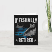 Retirement 2025 Fishing Fisherman O-fish-ally Reti カード (正面)