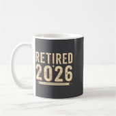 Retirement 2026 Countdown Retired Ly Dom  コーヒーマグカップ (左)