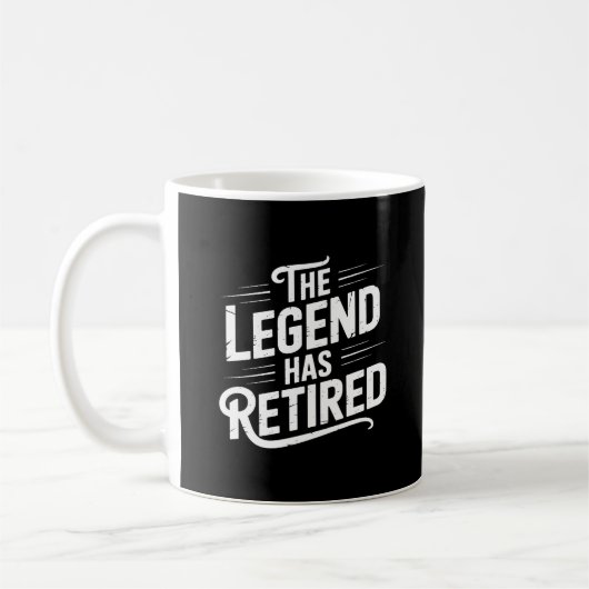 Retirement Art for Men Women Grandpa Retired Dad コーヒーマグカップ (左)