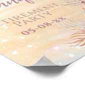 Retirement Beach Coastal Party Welcome  ポスター (角)