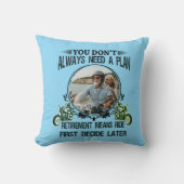 Retirement Biker Dad Custom Picture クッション (正面)