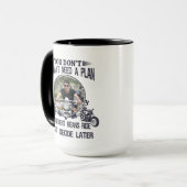 Retirement Biker Dad Custom Picture マグカップ (正面左)