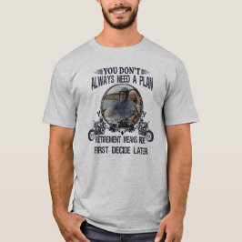 Retirement Biker Dad Custom Picture Tシャツ