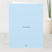 RETIREMENT BIRTHDAY GREETING CARD カード (裏面)