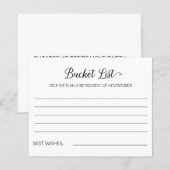 Retirement Bucket List & Adventures Advice (正面/裏面)