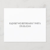 Retirement Bucket List & Adventures Advice (裏面)