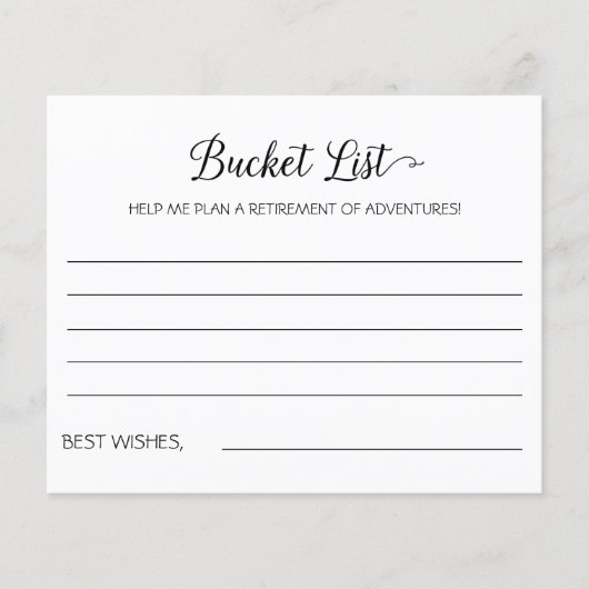 Retirement Bucket List & Adventures Advice (正面)