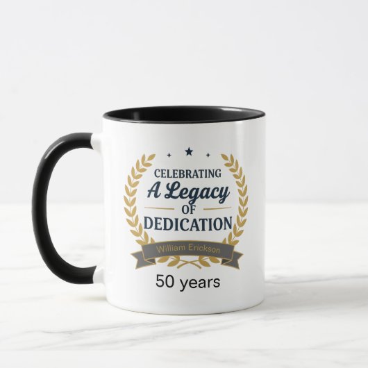 Retirement Celebration Coffee Mug for Colleague マグカップ (左)
