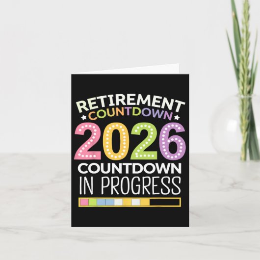Retirement Cl Of 2026 Teacher Countdown Loading Te カード (正面)