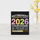 Retirement Cl Of 2026 Teacher Countdown Loading Te カード (黄色い花)